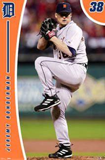 Jeremy Bonderman Detroit Tigers Poster