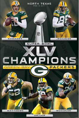 2011 Super Bowl Champions Poster