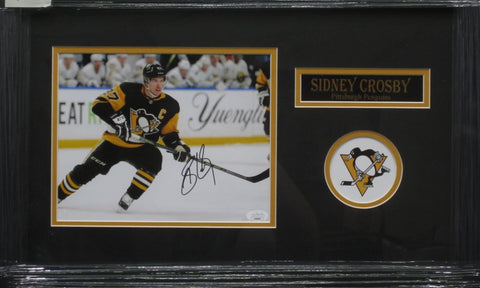 Pittsburgh Penguins Sidney Crosby SIGNED 8x10 Framed Photo JSA COA