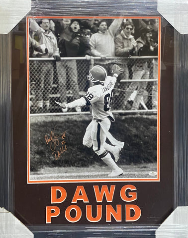 Cleveland Browns Reggie Langhorne SIGNED Framed 16x20 Photo With COA
