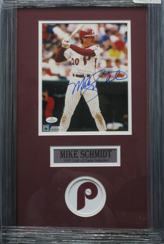 Philadelphia Phillies Mike Schmidt SIGNED 8x10 Framed Photo WITH COA