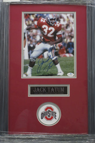 Ohio State Jack Tatum SIGNED 8x10 Framed Photo WITH COA