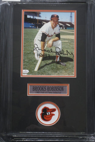 Baltimore Orioles Brooks Robinson SIGNED 8x10 Framed Photo WITH COA