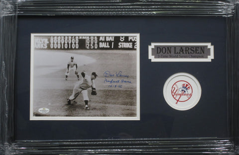 New York Yankees Don Larsen SIGNED 8x10 Framed Photo WITH COA