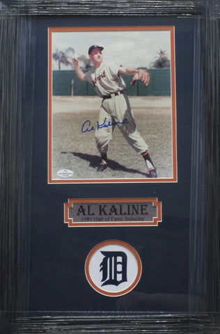 Detroit Tigers Al Kaline SIGNED 8x10 Framed Photo WITH COA
