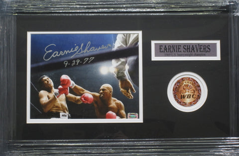 Earnie Shavers SIGNED 8x10 Framed Photo WITH COA