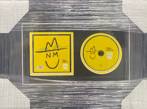 Niko Moon Signed Good Time CD Flat Framed & Matted with PSA COA