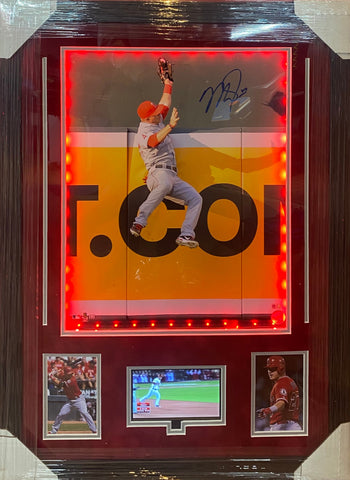 Los Angeles Angels Mike Trout SIGNED 16x20 CADILLAC Framed Photo With MLB COA