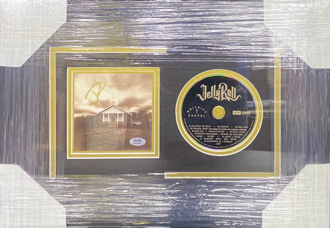 Custom Jelly Roll Signed Whitsitt Chapel CD Insert Framed & Matted with Whitsitt Chapel CD PSA COA