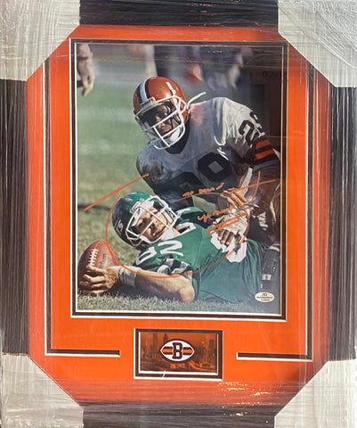 Cleveland Browns Hanford Dixon Signed & Inscripted (In Orange) 11x14 Photo Framed & Matted with COA