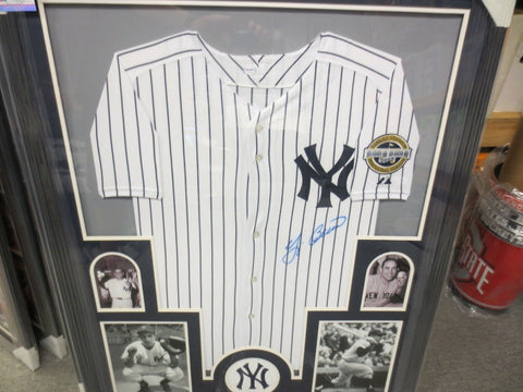 Yogi Berra NY Yankees Signed Framed Matted Jersey PSA COA