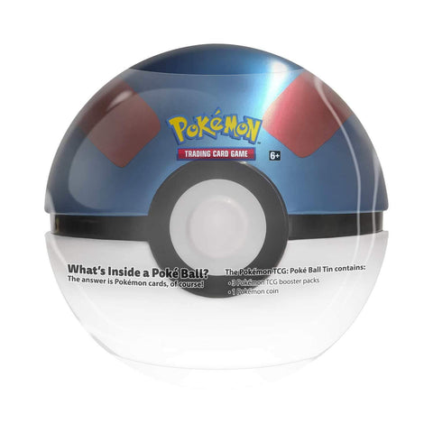 NEW Pokémon Trading Card Game Poke Ball Tin TCG Booster Packs Pokémon Coin Blue