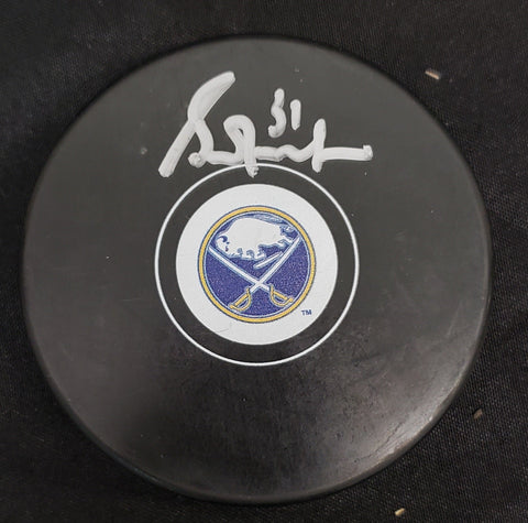 Grant Fuhr Buffalo Sabers Signed Puck JSA COA