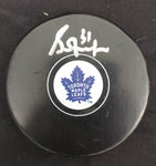 Grant Fuhr Toronto Maple Leafs Signed Puck JSA COA