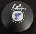 Grant Fuhr St. Louis Blues Signed Puck JSA COA