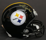 Terrell Edmunds Pittsburgh Steelers Signed Full Size Replica Helmet w/ "2018 #1 Pick" Inscription Beckett COA