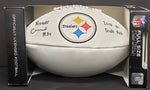 Terrell Edmunds Pittsburgh Steelers Signed Football w/ "2018 #1 Draft Pick" Inscription Beckett COA