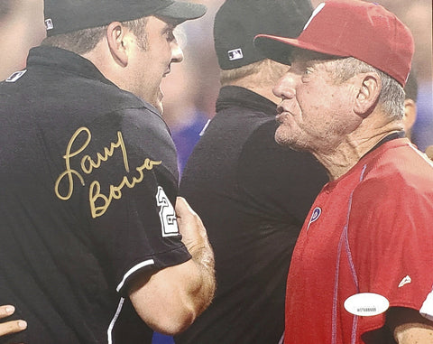 Larry Bowa Philadelphia Phillies Signed 8x10 Photo arguing with umpire JSA COA