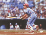 Larry Bowa Philadelphia Phillies Signed 11x14 Photo Batting JSA COA