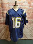 Ryan Leaf San Diego Chargers Signed Custom Pro Style Navy jersey JSA COA