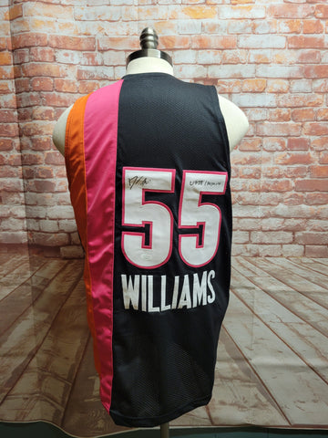 Jason Williams Miami Heat Signed Custom Black Jersey with white chocolate JSA COA