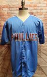 Philadelphia Phillies Greg Luzinski Blue Custom Pro Style Jersey with JSA