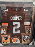 Amari Cooper Signed Framed Matted Cleveland Browns Jersey Beckett COA