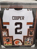 Amari Cooper Signed Framed Matted Cleveland Browns Jersey JSA COA