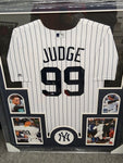 Aaron Judge Signed Framed Matted N.Y. Yankees Jersey Beckett COA