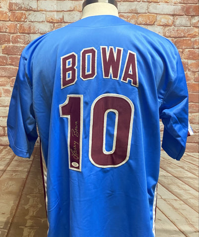 Larry Bowa Philadelphia Phillies Signed Powder blue jersey with JSA COA