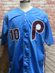 Larry Bowa Philadelphia Phillies Signed Powder blue jersey with JSA COA