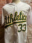 Oakland Athletics Jose Canseco Signed Jersey with "40/40" Inscription with JSA COA