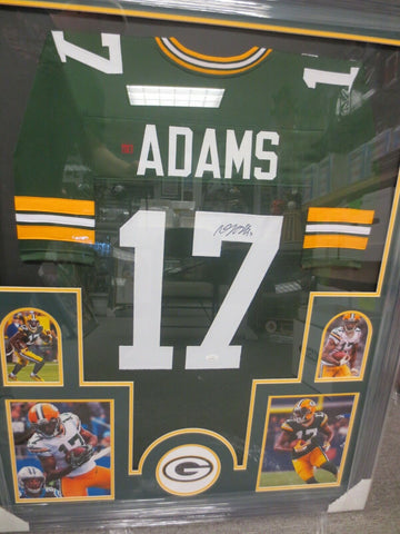 Davante Adams Green Bay Packers Signed Framed Matted Jersey JSA COA