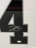 Derek Carr Signed Framed Matted Las Vegas Raiders Jersey FSG COA