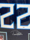 Derrick Henry Signed Framed Matted Tennessee Titans Jersey Fanatics COA