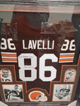 Dante Lavelli Signed Framed Matted Cleveland Browns Jersey JSA COA