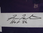 FRAN TARKENTON Signed HOF Inscription Vikings Jersey Framed w/ Photos JSA CoA