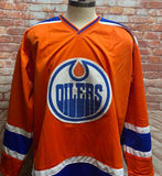 Grant Fuhr Edmonton Oilers Signed Orange Jersey JSA COA