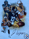 James Washington Pittsburgh Steelers, Oklahoma State signed 16x20 with JSA COA