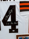 Greg Pruitt Signed Framed Matted Cleveland Browns Jersey PSA COA