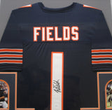 Cincinnati Bengals Justin Fields SIGNED Framed Matted Jersey JSA COA