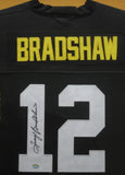 Pittsburgh Steelers Terry Bradshaw SIGNED Framed Matted Jersey WITH COA