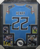 Tennessee Titans Derrick Henry SIGNED Framed Matted Jersey FANATICS COA