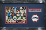 New York Giants Lawrence Taylor SIGNED 8x10 Framed Photo PSA COA