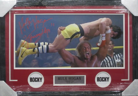 Rocky III Hulk Hogan SIGNED Framed Panoramic Photo WITH COA