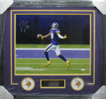 Minnesota Vikings Justin Jefferson SIGNED 16x20 Framed Photo JSA COA