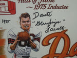 Cleveland Browns Dante "Gluefingers" Lavelli SIGNED 11x14 Framed Lithograph WITH COA