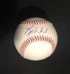 Bryse Wilson Atlanta Braves Signed OMLB Commissioner Manfred Baseball With JSA COA