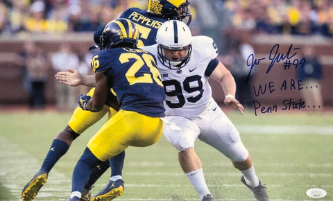 Joe Julius Penn State Nittany Lions Signed 11x17 We Are Penn State Inscr. With JSA COA