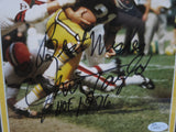 Green Bay Packers Jim Taylor SIGNED 8x10 Framed Photo JSA COA